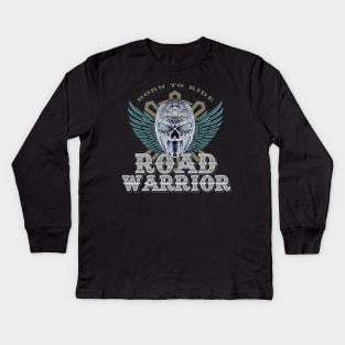 ROAD WARRIOR Skull Kids Long Sleeve T-Shirt